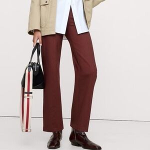 NWT! Banana Republic Burgundy Straight Everywhere Ponte Ankle Pant - Multiple